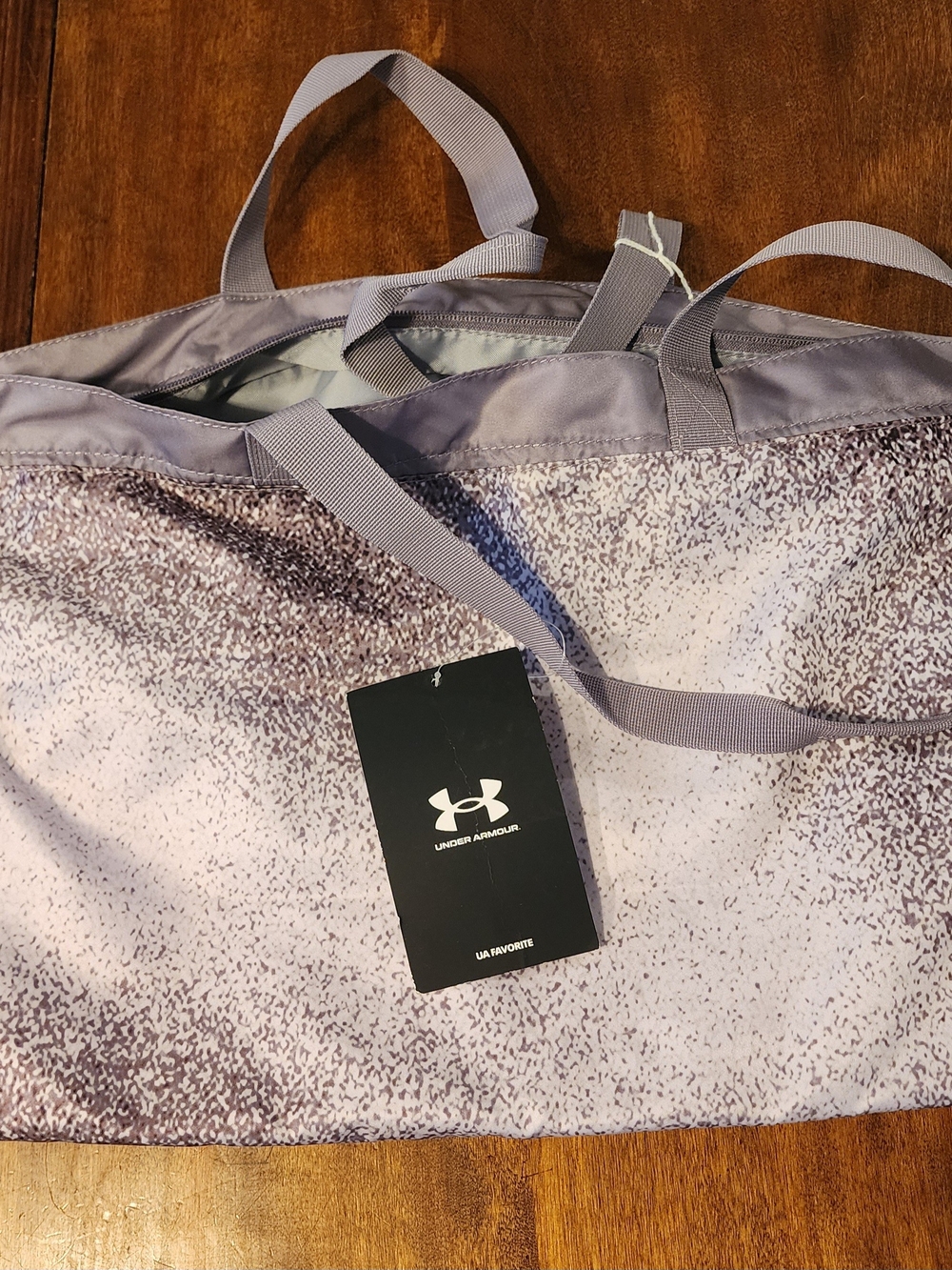 Under Armour Favorite Tote 20L Women's Lavender Print Sports Tote NWT
